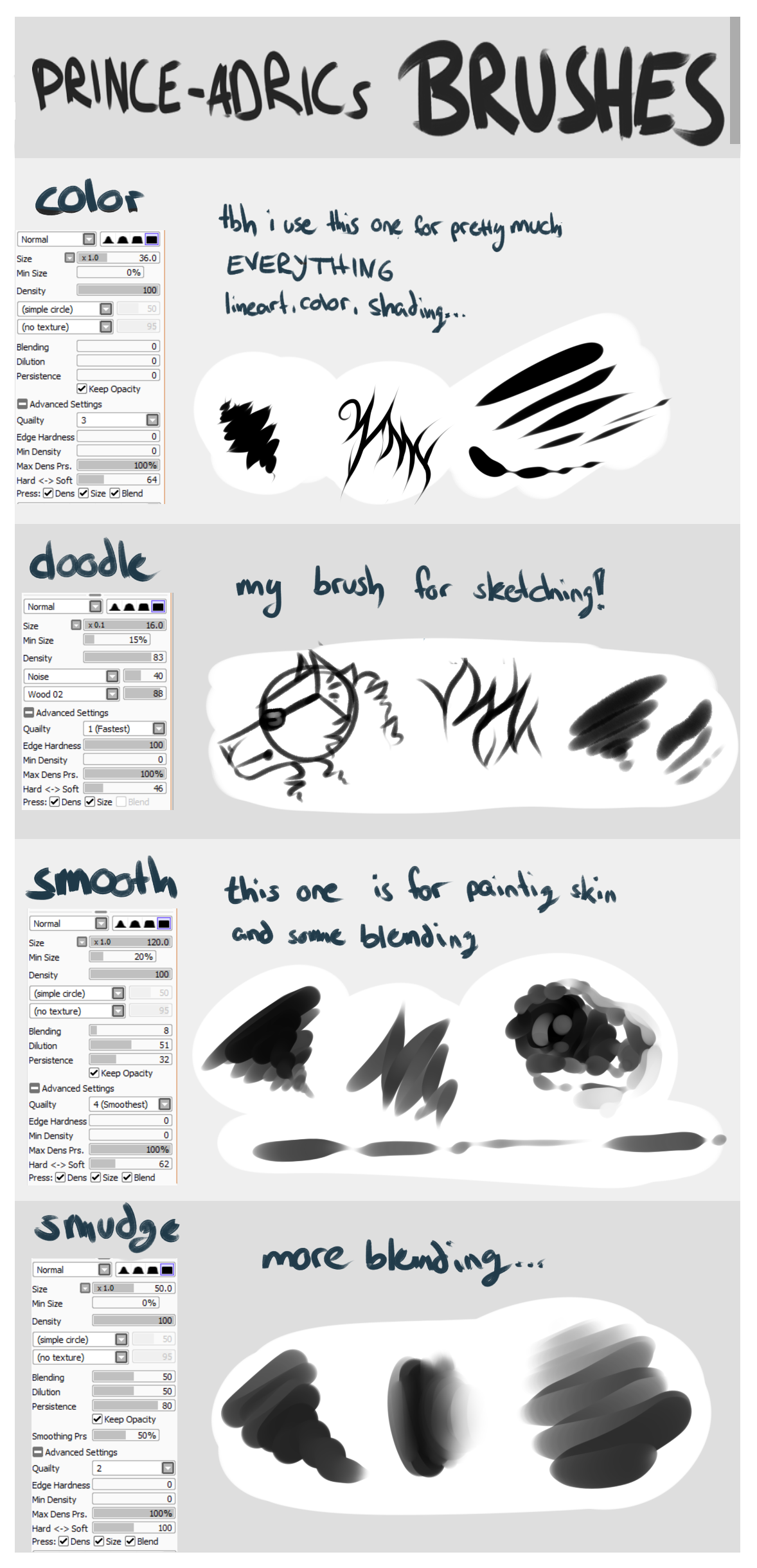 my brush settings