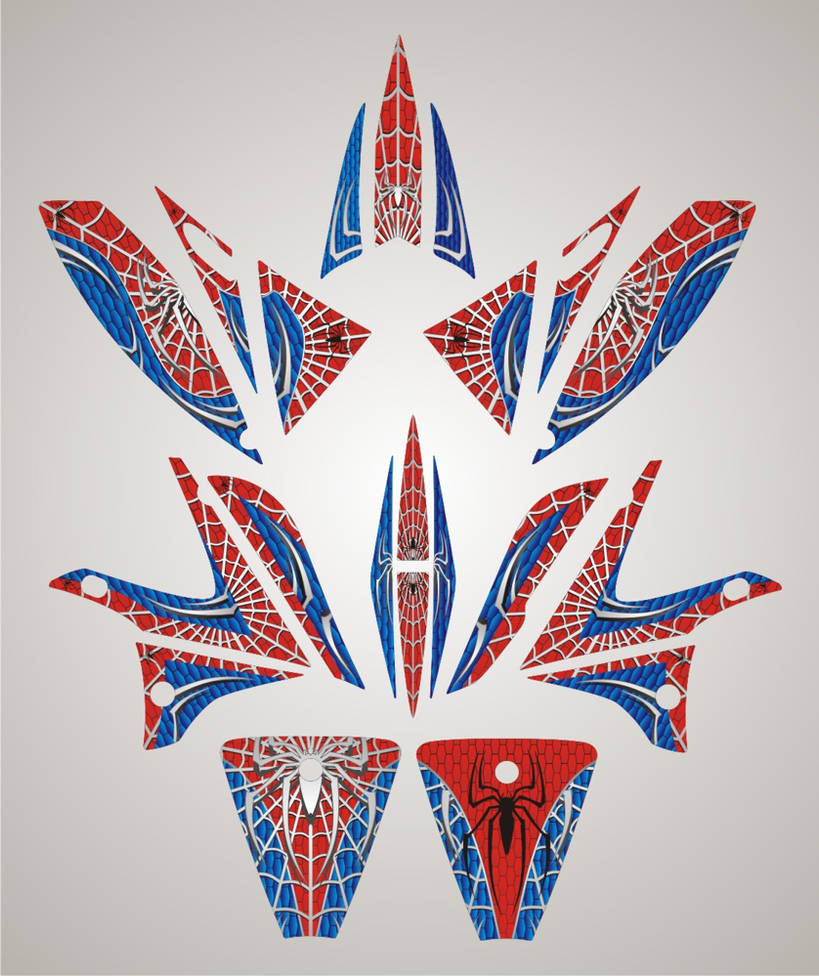 Spiderman design Trail MX bike decal set PDF by JustinMain on DeviantArt