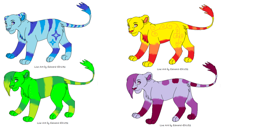 Season Lioness' Adoptable Batch -open- by MouseMayhem on DeviantArt
