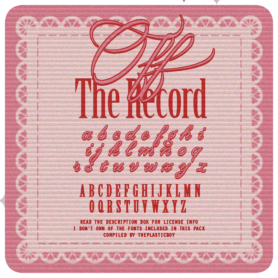 Off The Record Craft Beer & Vinyl IVE OFF THE RECORD FONTS by ThePlasticBoy on DeviantArt