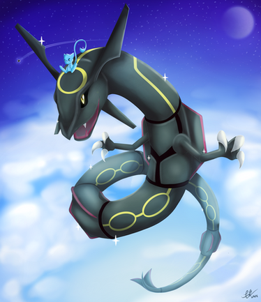 Mega Rayquaza ~! (Shiny) by Dragongirl269 on DeviantArt