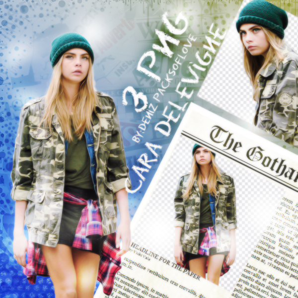 PNG PACK (53) Cara Delevingne