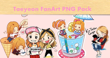 Taeyeon FanArt PNG Pack