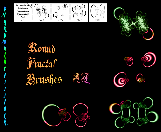 Round Fractal Brushes 02