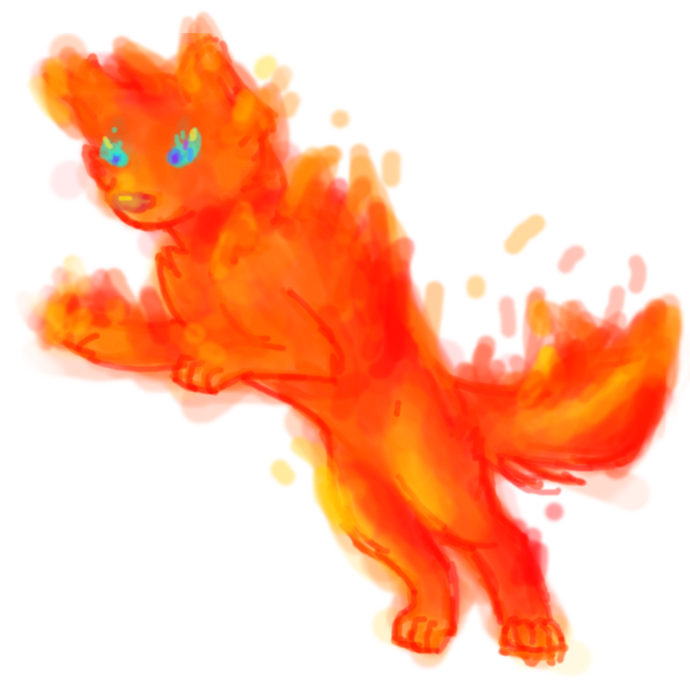 Ember Wolf by glowb on DeviantArt