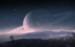 Scenery of Saturn