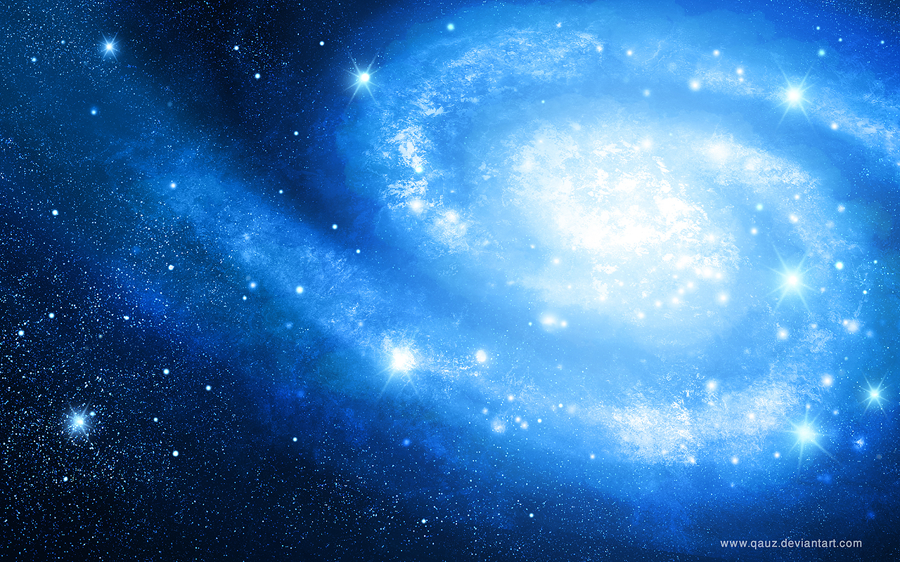 Galaxy in Blue