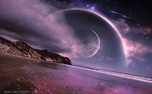 Cloudy Beach of Another World by QAuZ Cloudy Beach of Another World by QAuZ