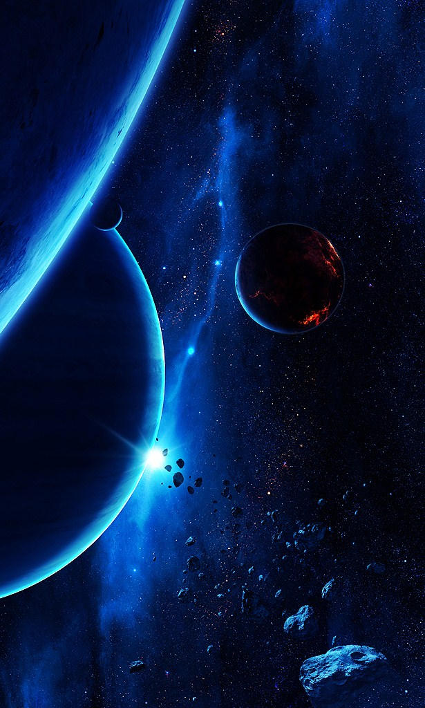 Space in Blue by QAuZ on DeviantArt