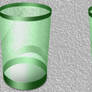 Green Glass Recycle Bin