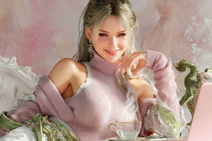 Influencer in Pink