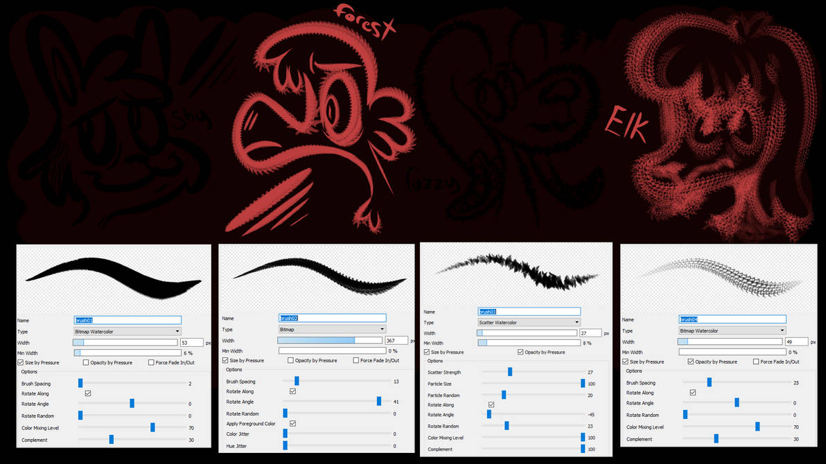 Firealpaca Brushes Pack 1 !! INCLUDES ZIP !! by PETROLTANK on DeviantArt