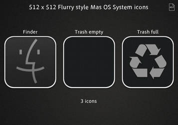 Flurry style Mac OS System icons