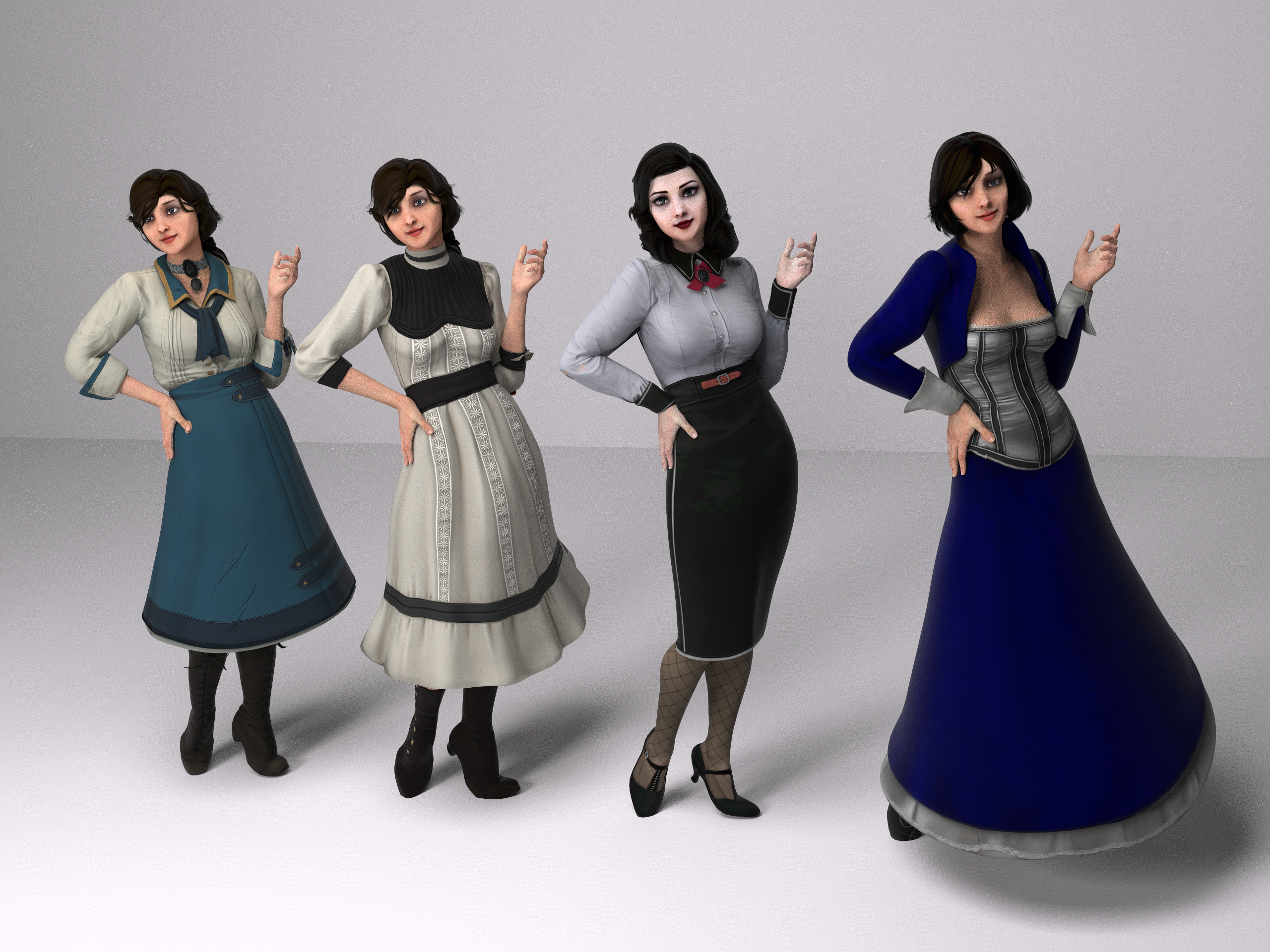 Elizabeth NPC+Avatar [Bioshock Infinite] [Clothed] for Bonelab 