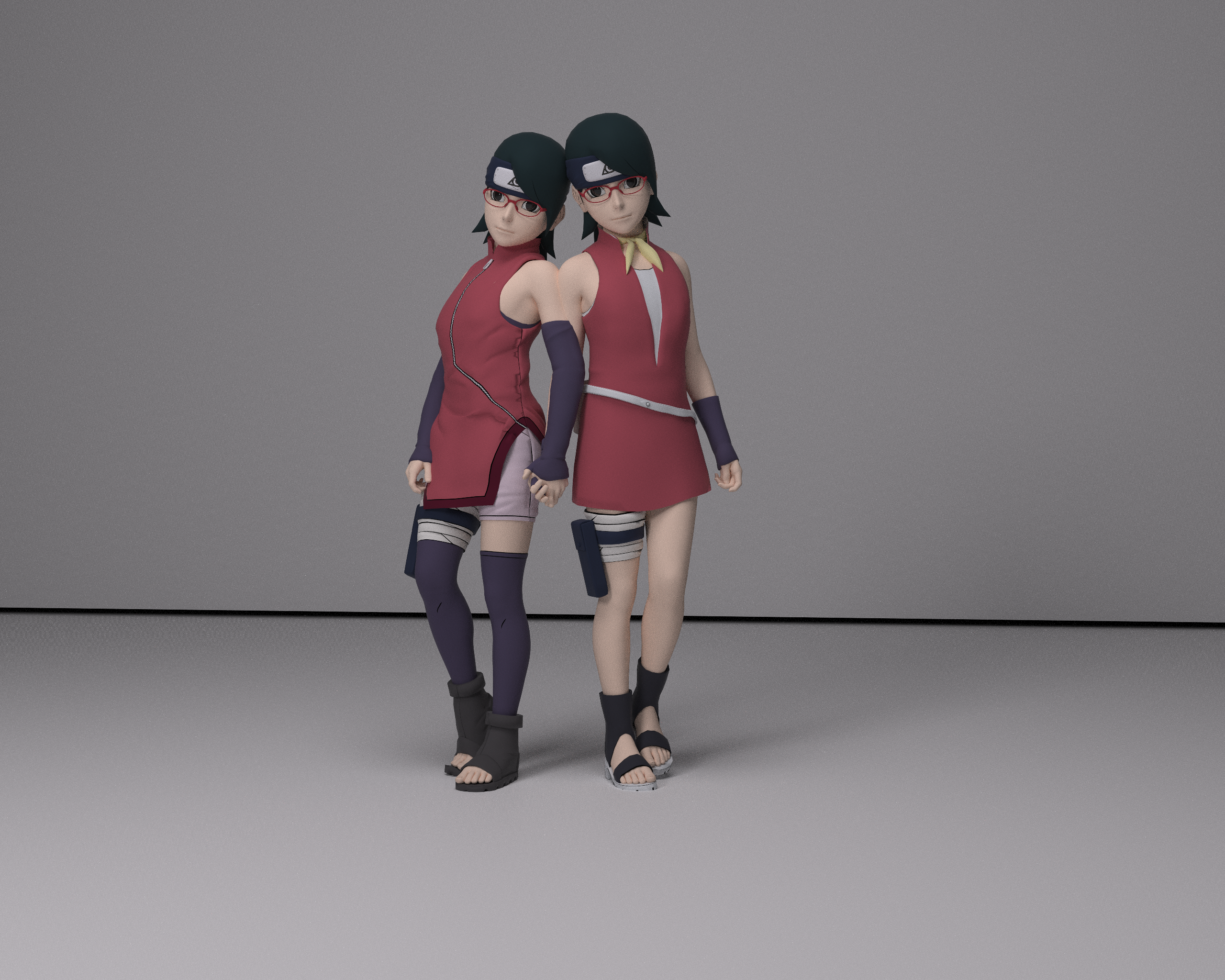 Sarada uchiha Modelo 3D