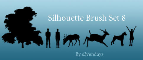 Silhouette Brush Set 8