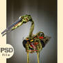 scrap bird PSD file