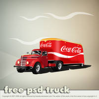 Coca Cola Truck PSD