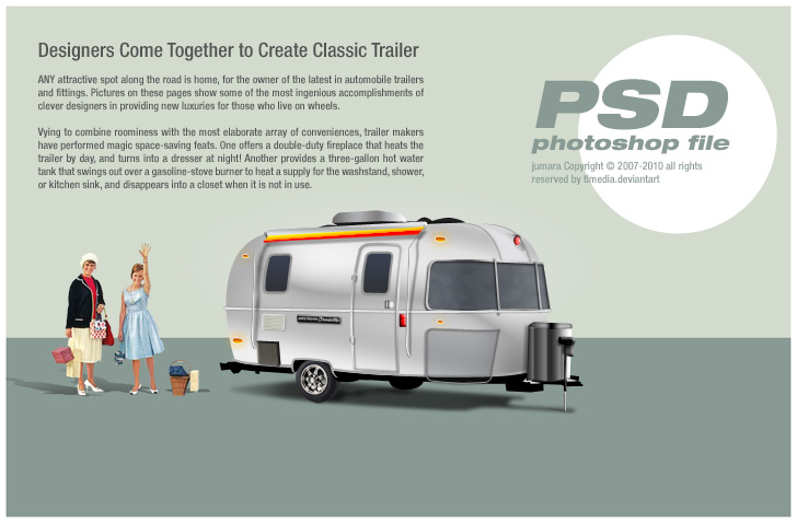 classic trailer PSD