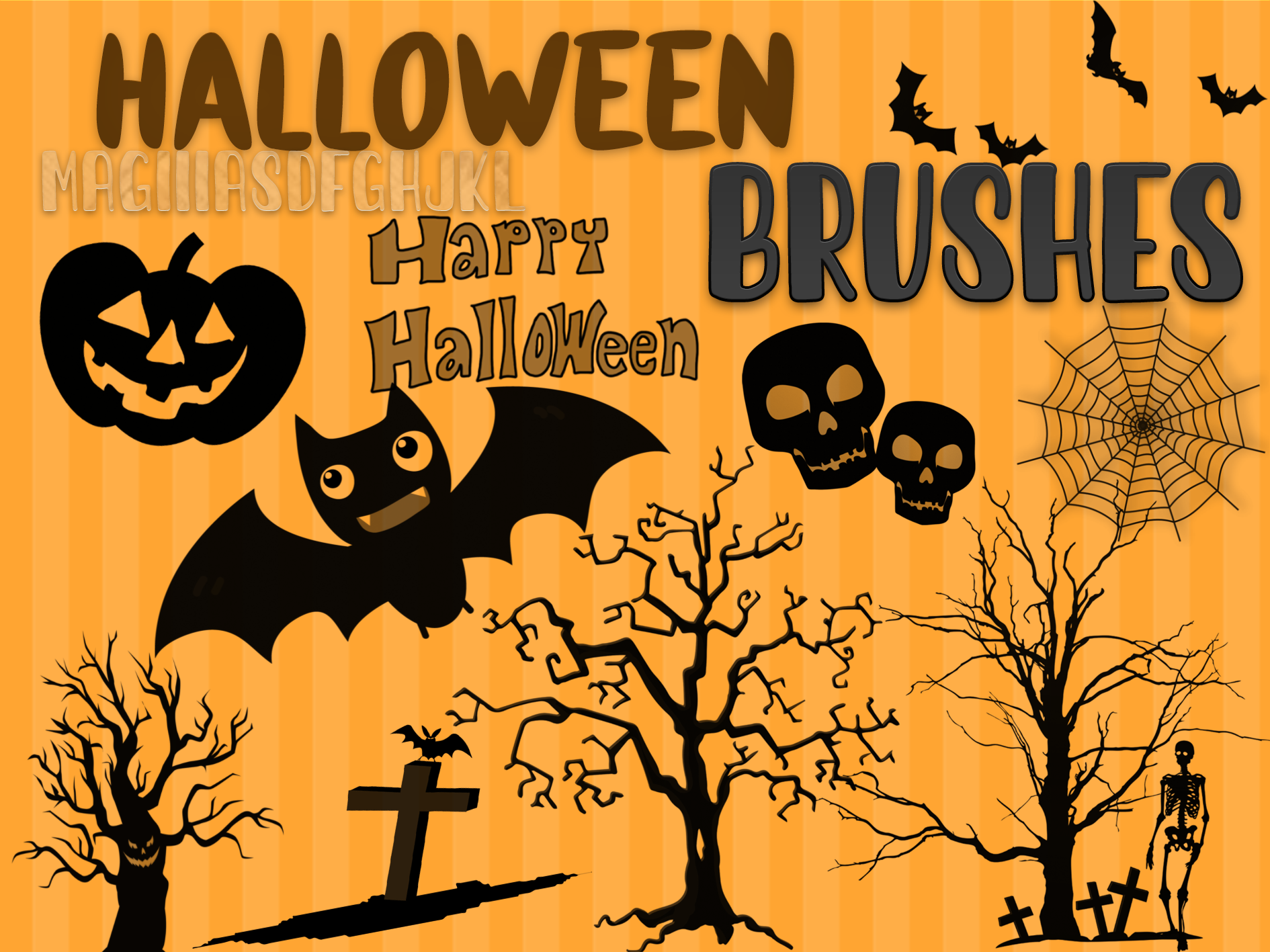 Halloween Brushes by MagiiiAsdfghjkl on DeviantArt