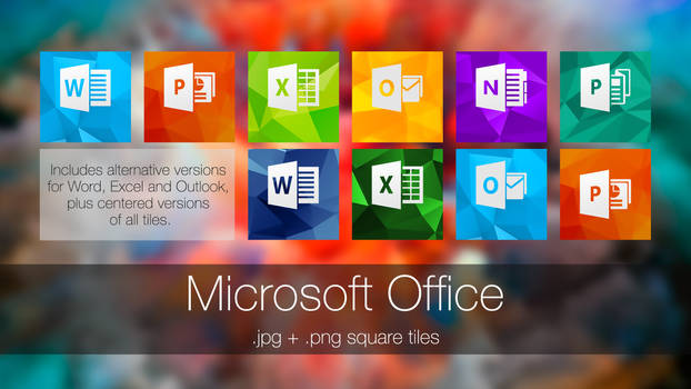 Microsoft Office (square tiles)