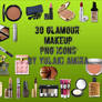 30 glamour makeup png icons