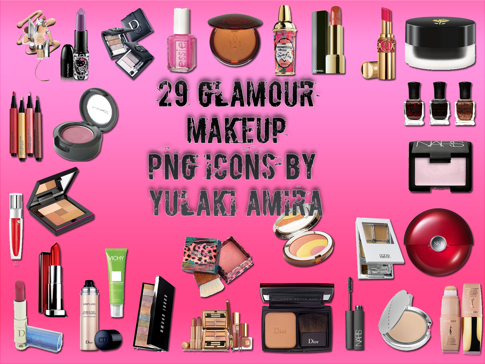 29 glamour makeup png icons