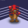 Sheila the Kangaroo with Boxing Gloves