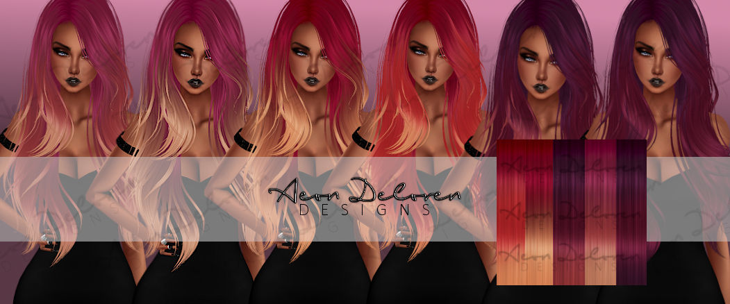 Cranberry Blast Imvu Hair Texture Pack By Aeondeloren On Deviantart