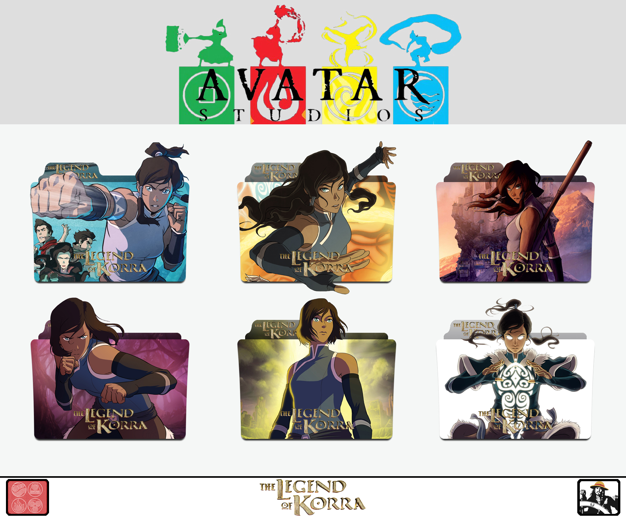 The Legend of Korra Folder Icon Pack by IMAF4NBOY on DeviantArt