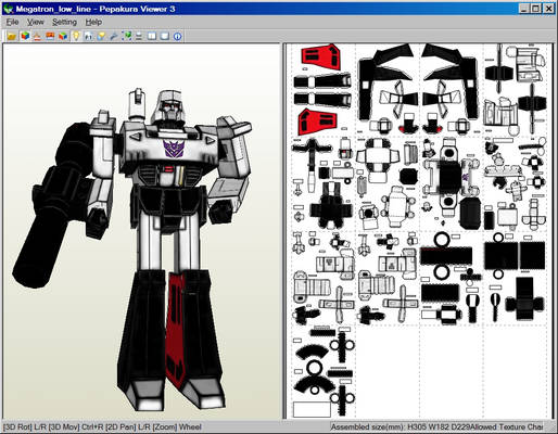 Megatron_Papercraft_Download