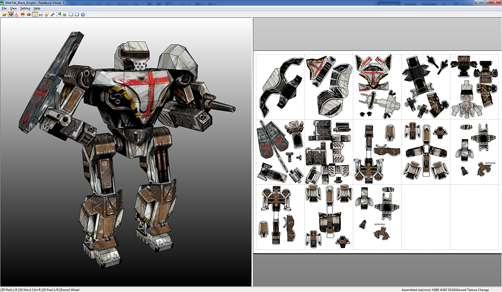 MekTek_Black_Knight_Papercraft