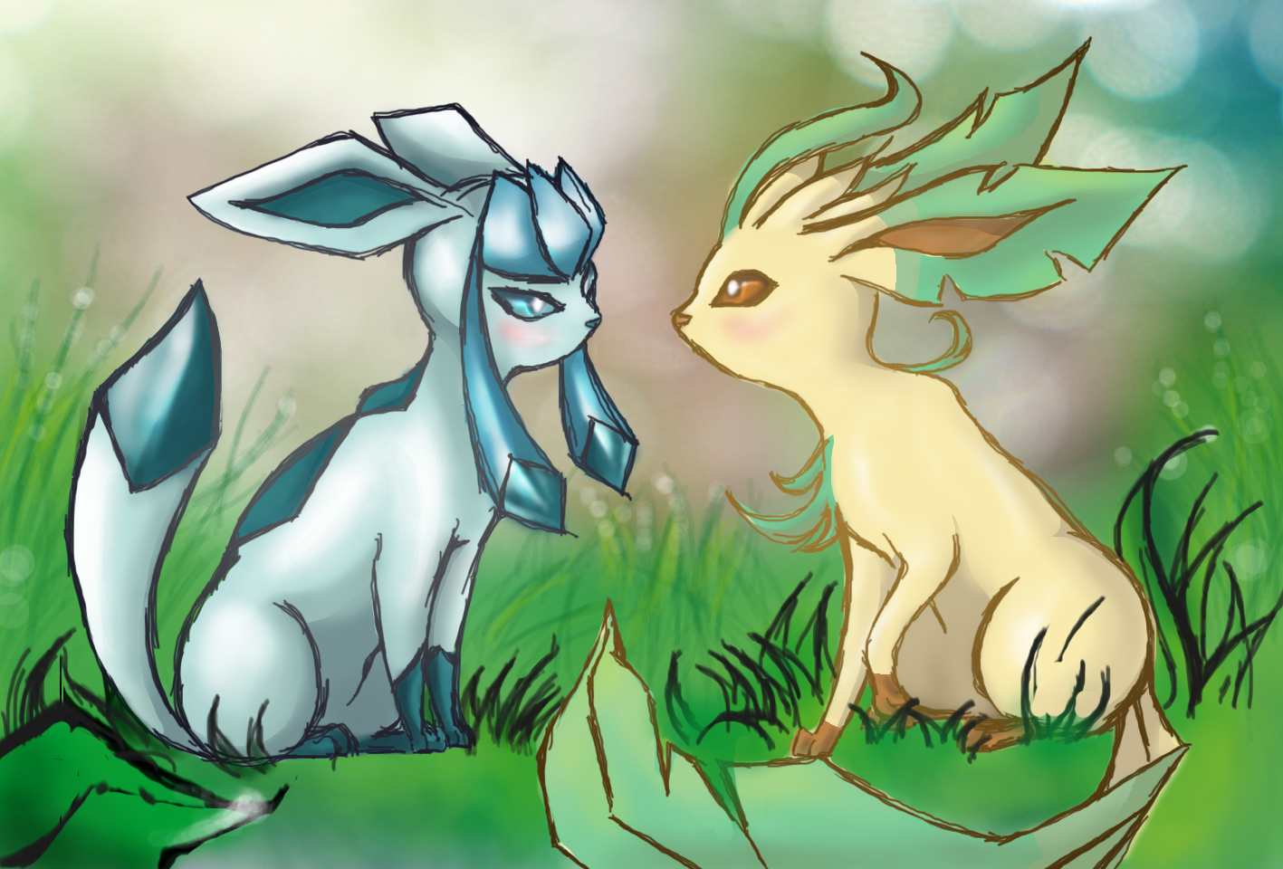 Glaceon and Leafeon