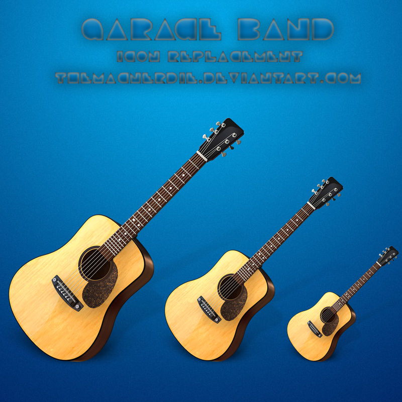Garage Band icon replacement by TheMacNerdie on DeviantArt