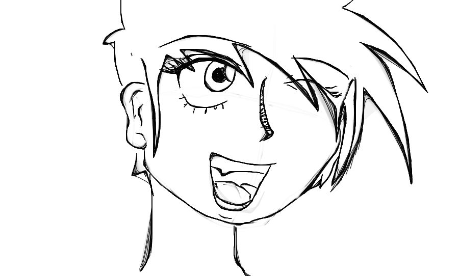 anime doodle by THEFLAMESBURNON on DeviantArt