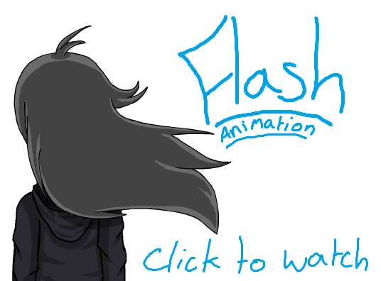 :Shida's Hair In The Wind: Flash Animation