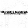 10 Subtle Scratchy and Dusty Brushes