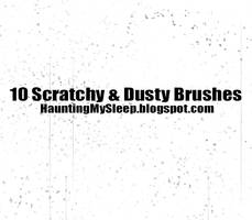 10 Subtle Scratchy and Dusty Brushes