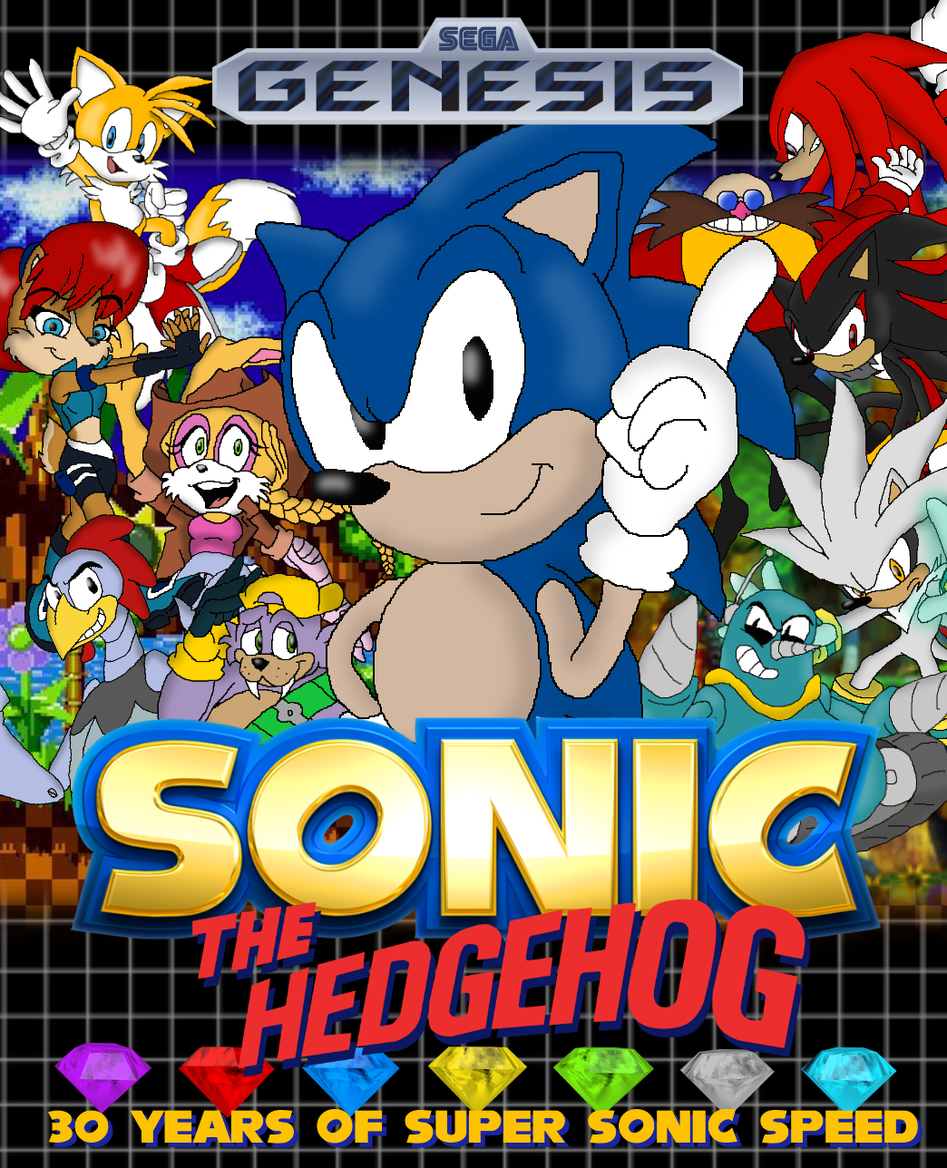 Sonic.EXE 10th Anniversary Genesis Poster by SuperWilliamBro on DeviantArt