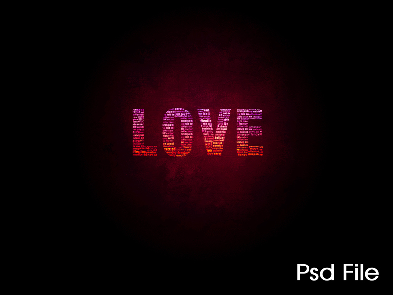 Love Wallpaper Psd