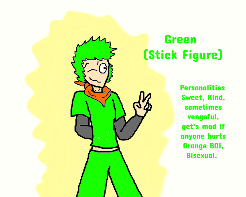 Green Stick Figure Fanart Redesign Alan Becker By Luv2playgames On
