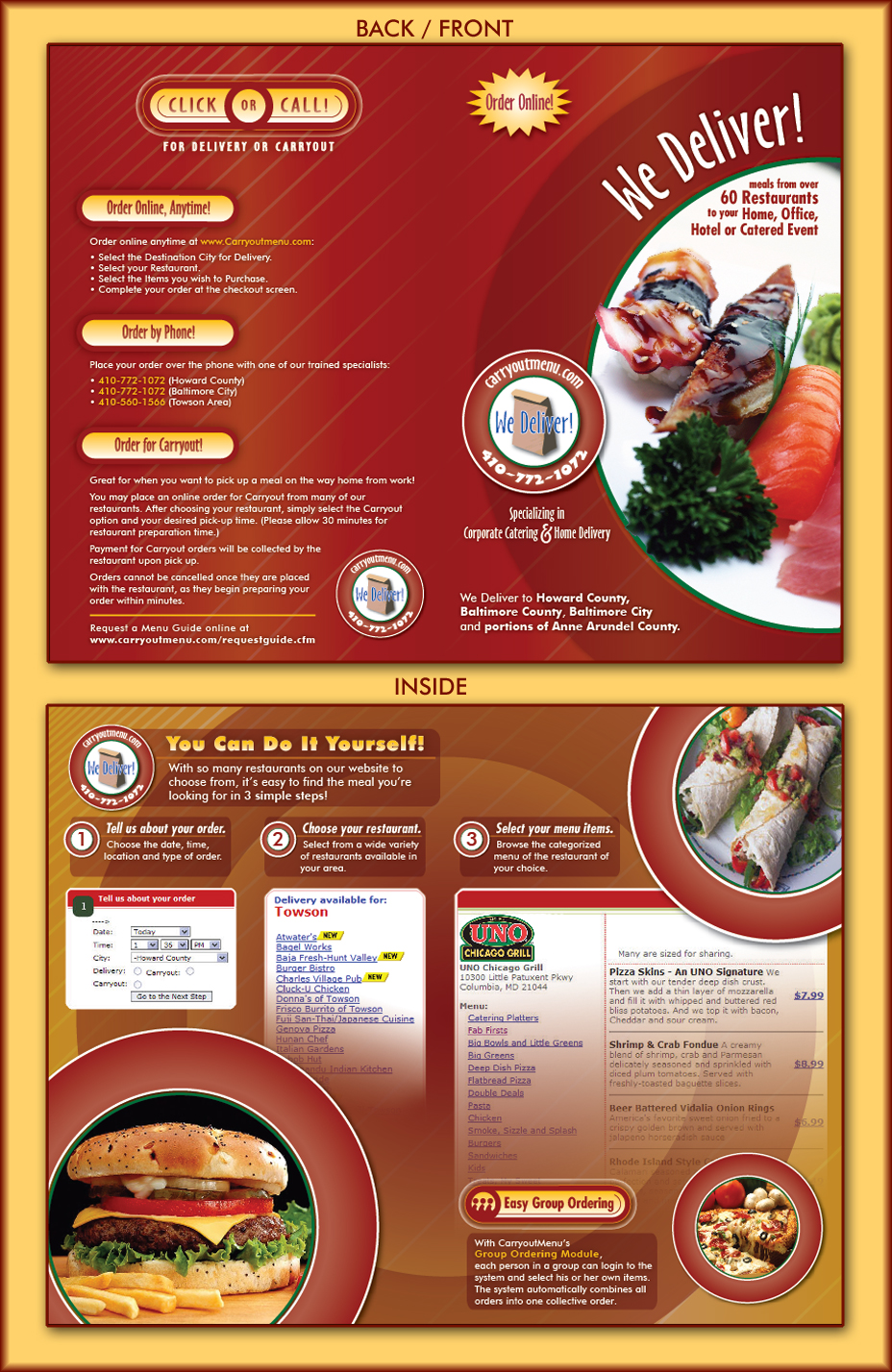 CarryoutMenu Half-Fold