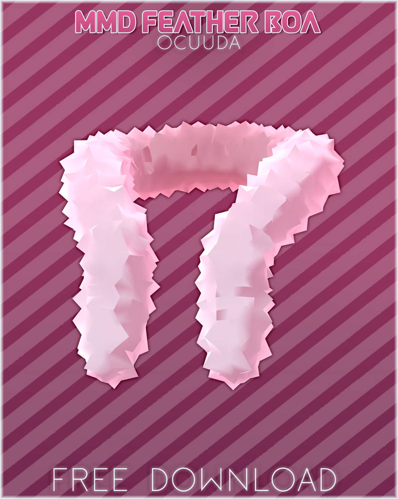 MMD PART Feather Boa + DL by Ocuuda on DeviantArt