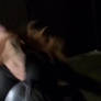 Black Widow fights desperately to escape a bearhug