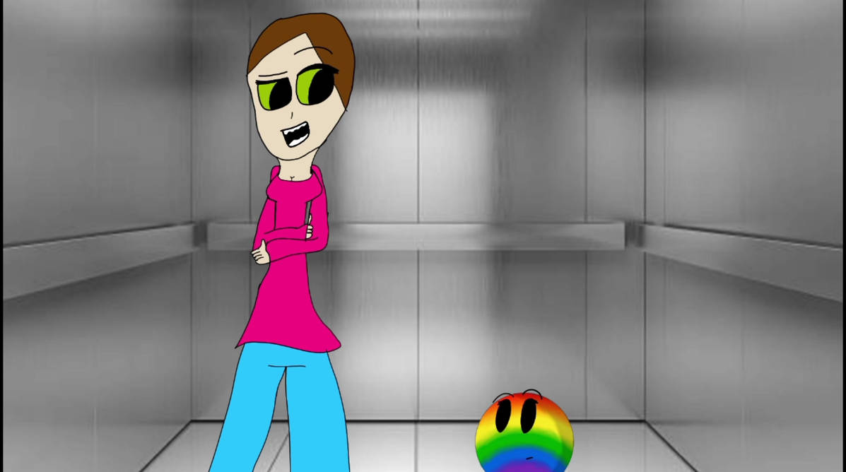 Catie and Paintball in an Elevator by CM1987-Official on DeviantArt