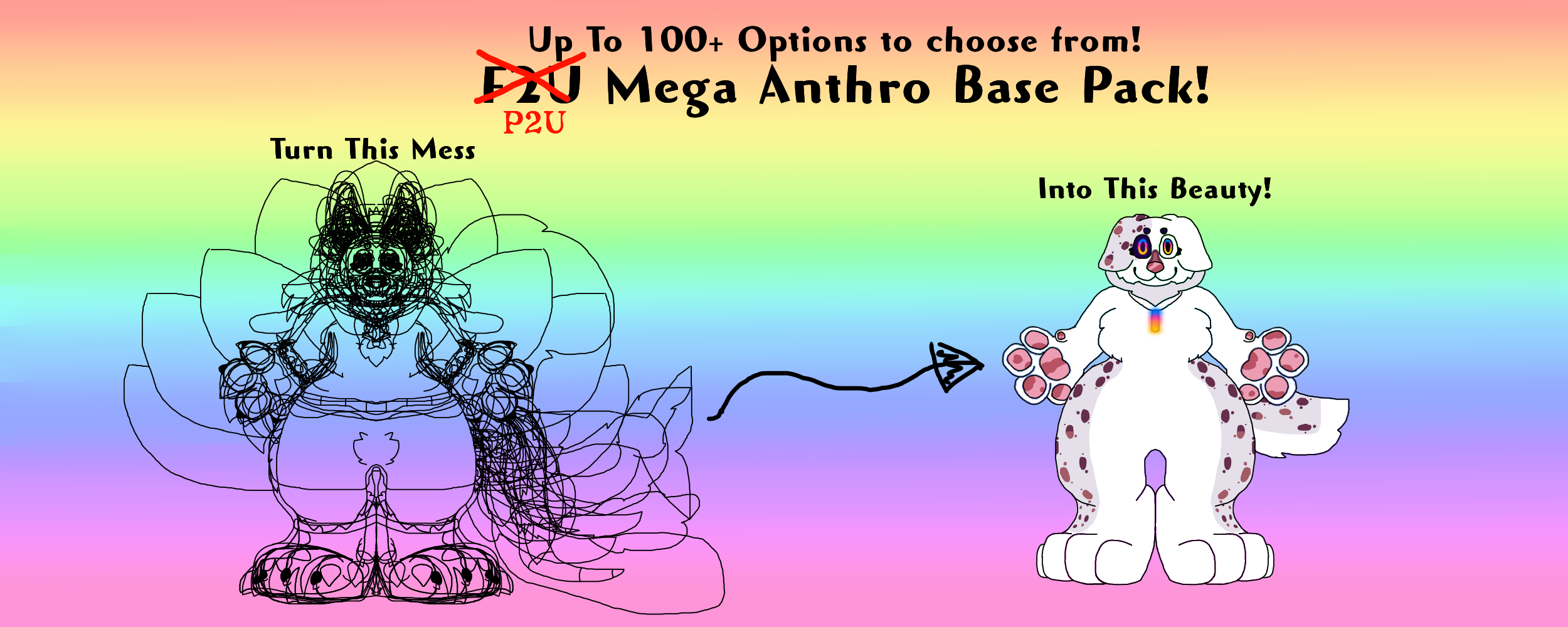 P2U Mega Anthro Base Pack by Ying-YangWolf on DeviantArt