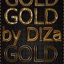 6 gold text styles by DiZa