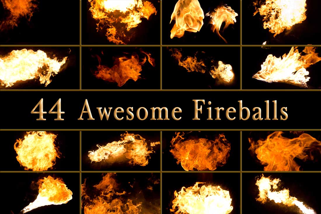 44 Awesome Fireballs of Flame Fire by Archangelical-Stock