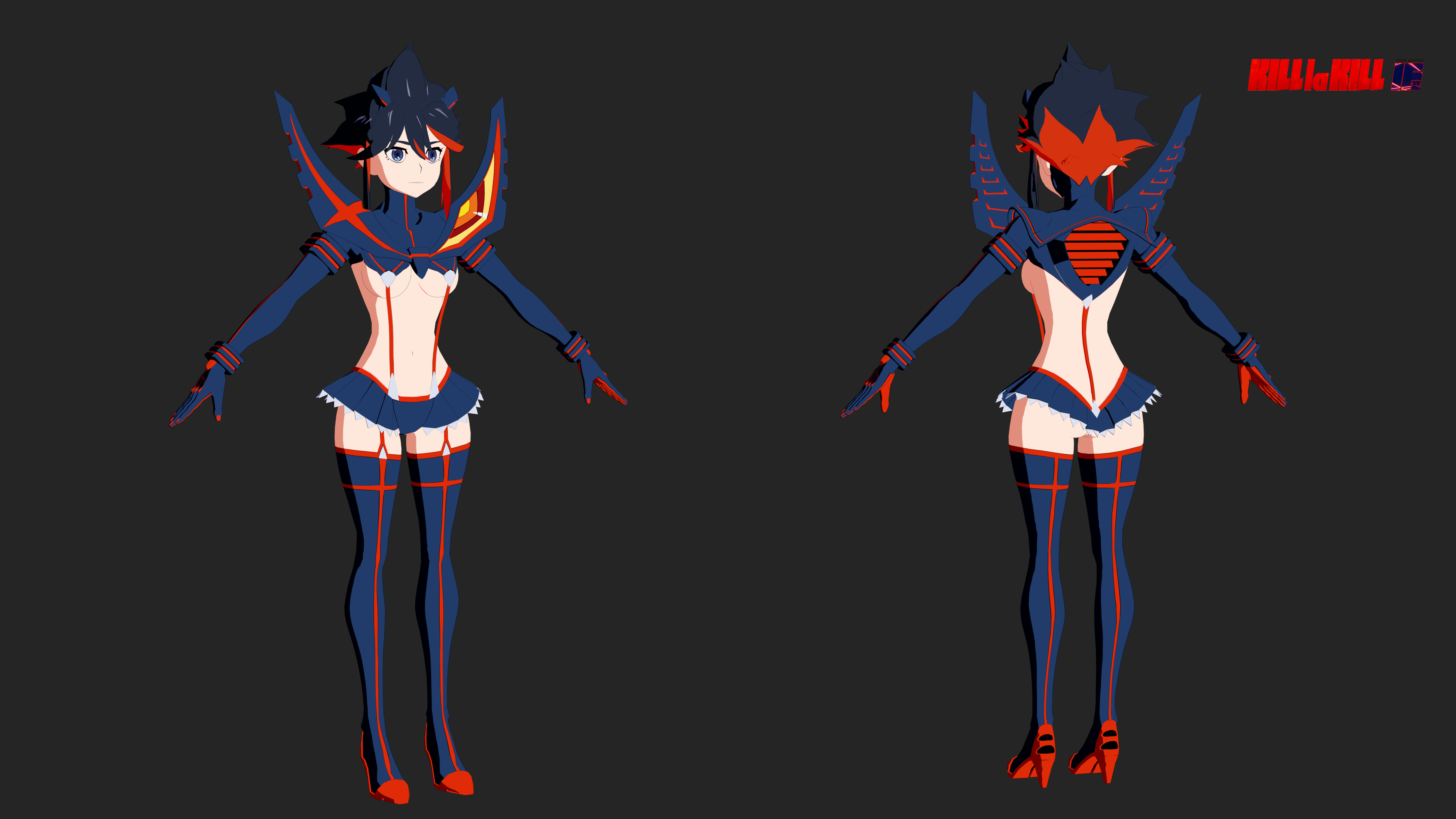 ryuko matoi and senketsu