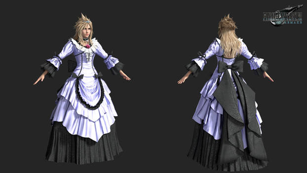 FFVIIR: cloud strife dress gorgeous